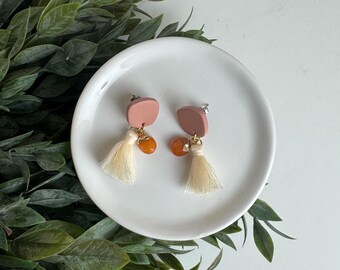 CLAY EARRINGS + lightweight + hypoallergenic + handmade + statement earring