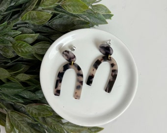 ACRYLIC EARRINGS + lightweight + hypoallergenic + handmade + statement earring