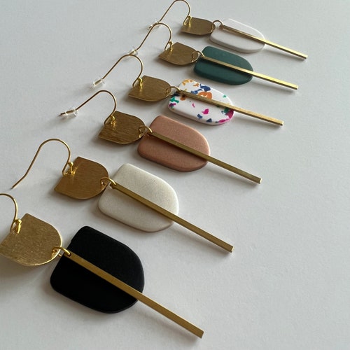 CLAY EARRINGS Lightweight Hypoallergenic Handmade Etsy
