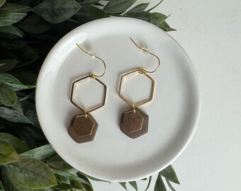 CLAY EARRINGS + lightweight + hypoallergenic + handmade + statement earring