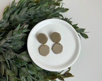 CLAY EARRINGS + lightweight + hypoallergenic + handmade + statement earring