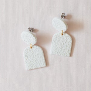 Handmade Clay Earrings | The Peony | Clay + Collection