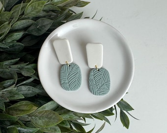 CLAY EARRINGS + lightweight + hypoallergenic + handmade + statement earring