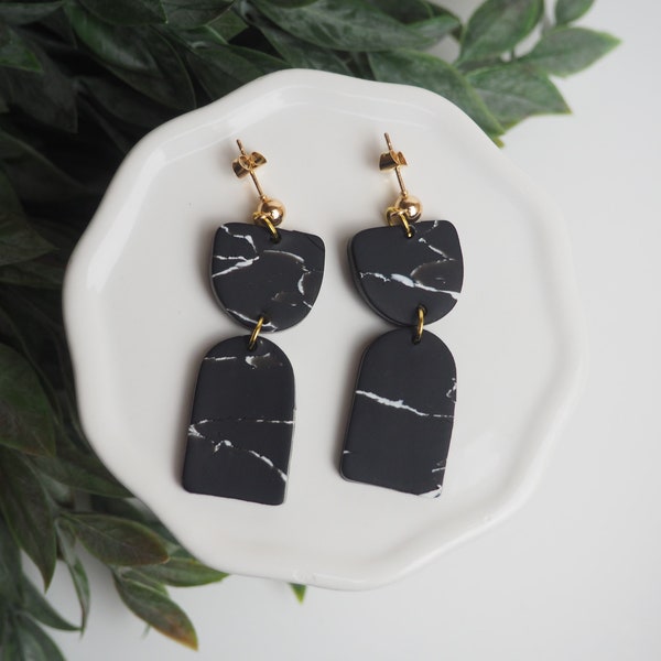 CLAY EARRINGS + lightweight + hypoallergenic + handmade + statement earring