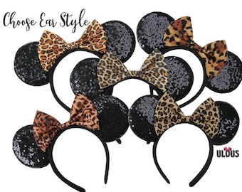 Leopard Minnie Ears, Cheetah Minnie Ears, Leopard Mouse Ears, Cheetah Mickey Ears, Animal Kingdom Minnie Ears, Leopard Mickey Ears, Leopard