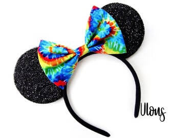 Tie Dye Mickey Ears, Tie Dye Minnie Ears, Tie Dye Mouse Ears, Tie Dye, Tie Dye Ears, Mickey Ears, Rainbow Mickey Ears, Hippie Mouse Ears