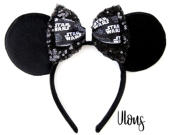 Star Wars Mickey Ears, Star Wars Ears, Star Ears Mouse Ears, Star Wars Minnie Ears, Galaxy Edge Minnie Ears, Galaxy Edge Mickey Ears, Ears