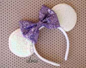 Easter Minnie Ears, Easter Mouse Ears, Easter Mickey Ears, Pastel Minnie Ears, Lavender Minnie Ears, Spring Minnie Ears, Mickey Disney Ears