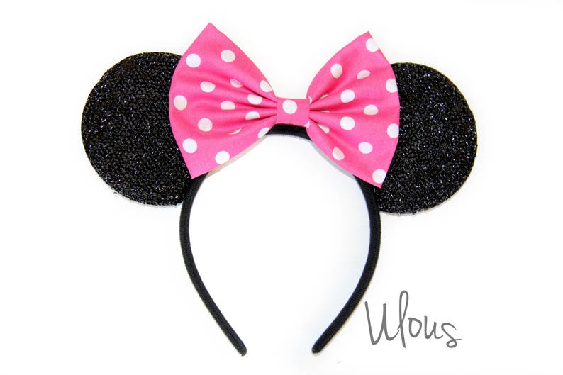 Minnie Mouse Ears, Minnie Ears, Polka Dot Minnie Ears, Mickey Ears, Polka Dot Mickey Ears, Disney Ears, Mickey Mouse Ears, Disneyland Ears image 3