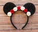 Flower Mickey Ears, Floral Mickey Ears, Christmas Mickey Ears, Holiday Mickey Ears, Flower Mouse Ears, Disney Ears, Disneyland Ears, Ears 