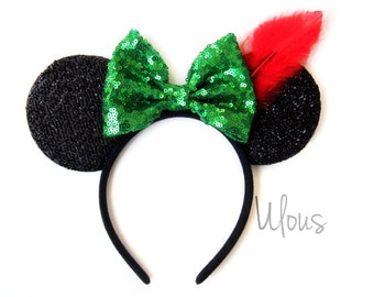Peter Pan Ears, Peter Pan Mickey Ears, Peter Pan, Disney Ears, Neverland Ears, Mickey Ears, Minnie Ears, Peter Pan Minnie Ears, Disney
