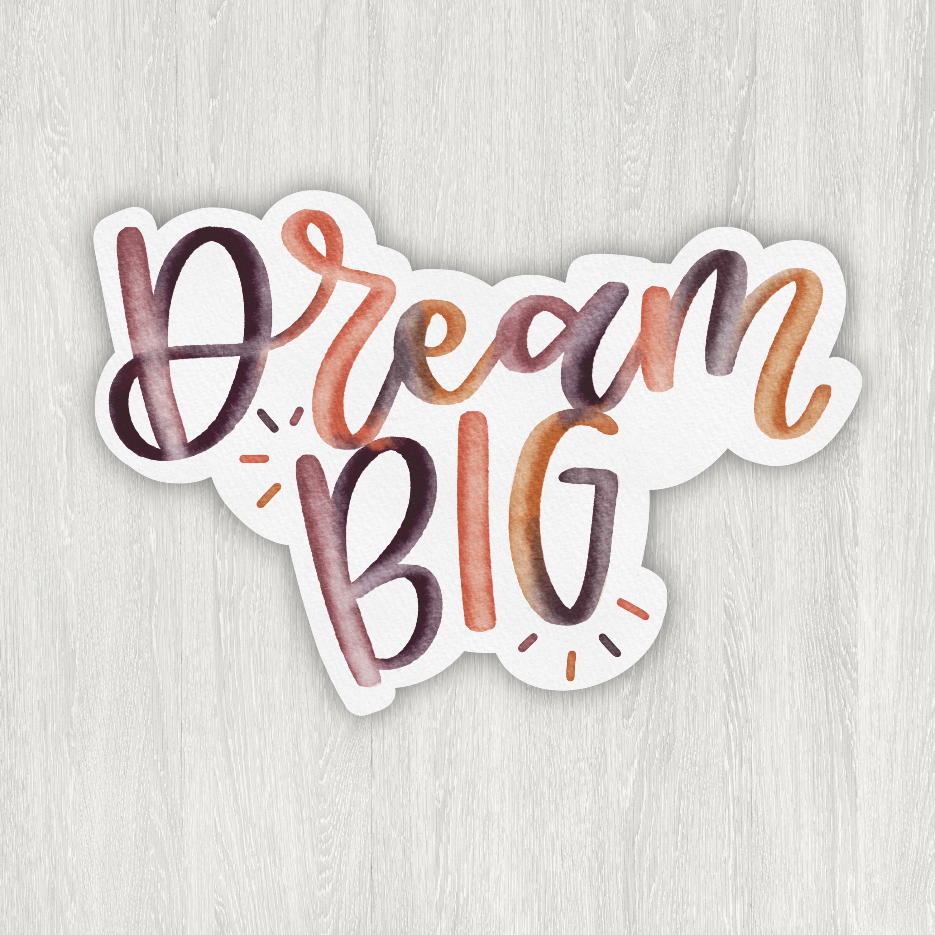 Dream Big sticker / Laptop Sticker / Inspirational quotes / Etsy
