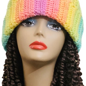 Pastel Winter Beanie, Fall Winter, 100% Acrylic Yar
