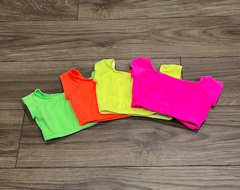 Adorable Cap Sleeve Crop Tops - Fun Dancewear