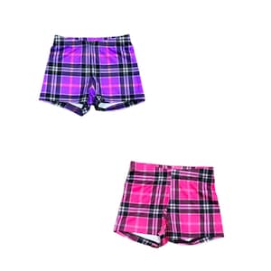 Plaid Dance Shorts - Cute Dancewear