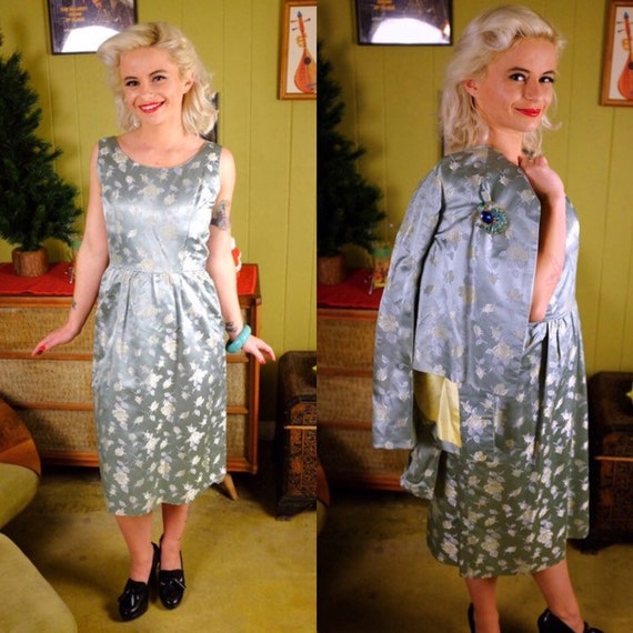 Vintage 1960s Dress & Jacket Set • Matching Wiggle