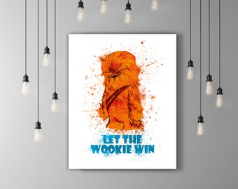 Star Wars Chewbacca Baby Gift Boy, Star Wars Baby Chewbacca Art, Watercolor Nursery Poster, Chewy, Chewbacca Poster, Wookie, Chewie, Wookiee