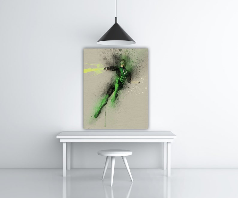 Green Lantern Art Superhero Bedroom Decor DC Wall Art ...