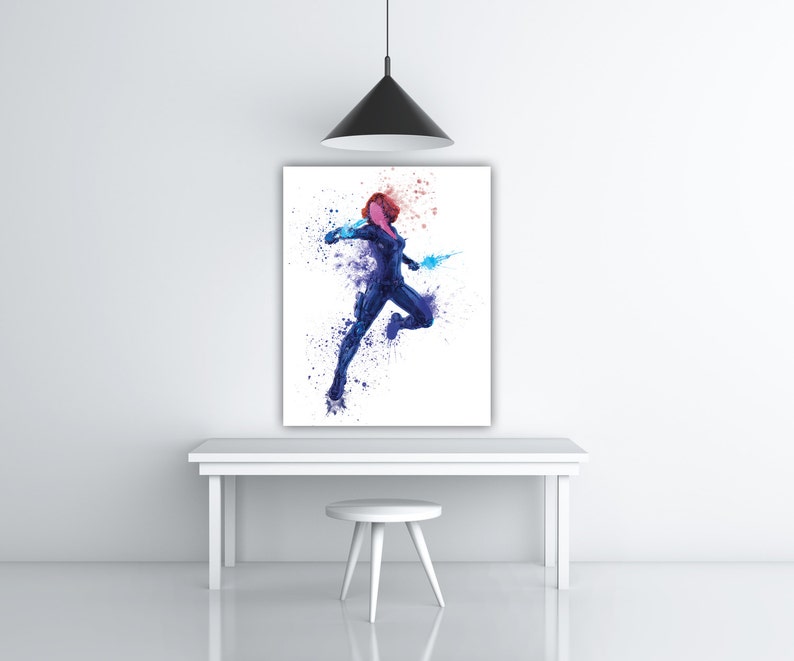 Black Widow Marvel Room Decor The Avengers Art Printable Etsy