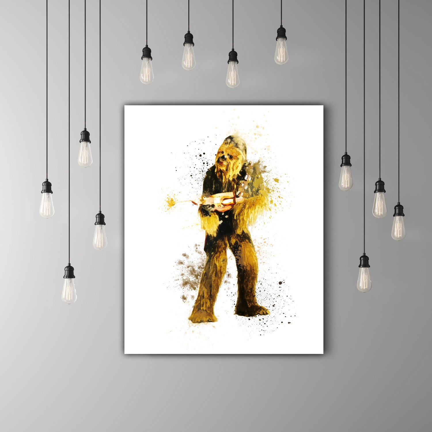 Star Wars Chewbacca Art Movie Gift Printable Decor Wall Art Etsy