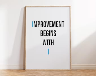 Motivational Typography Art Print: Uplifting Quote Wall Decor (Digital Download)