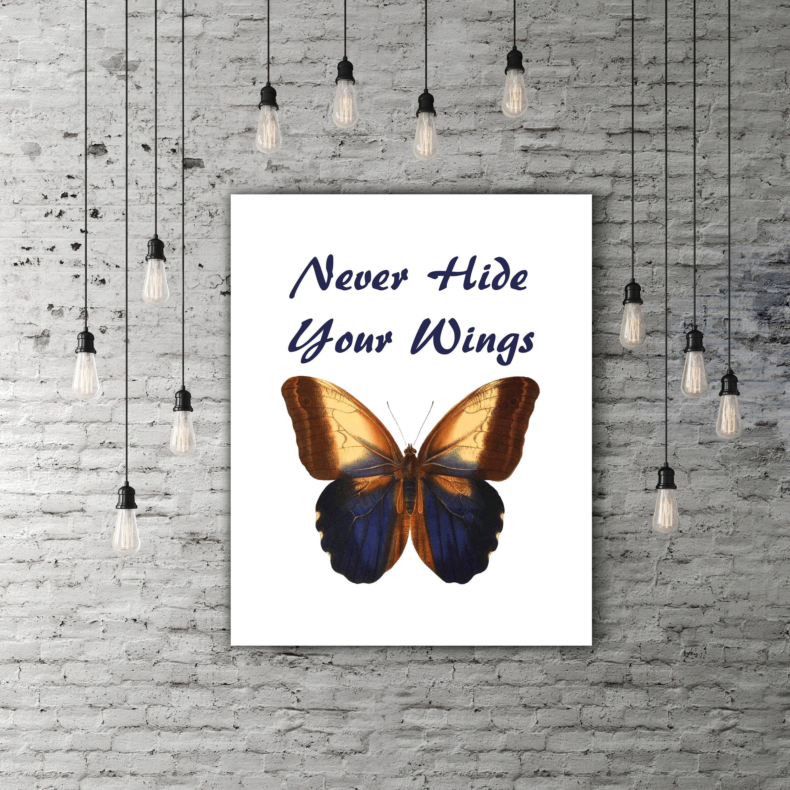 Butterfly Quote Motivational Poster INSTANT DOWNLOAD | Etsy