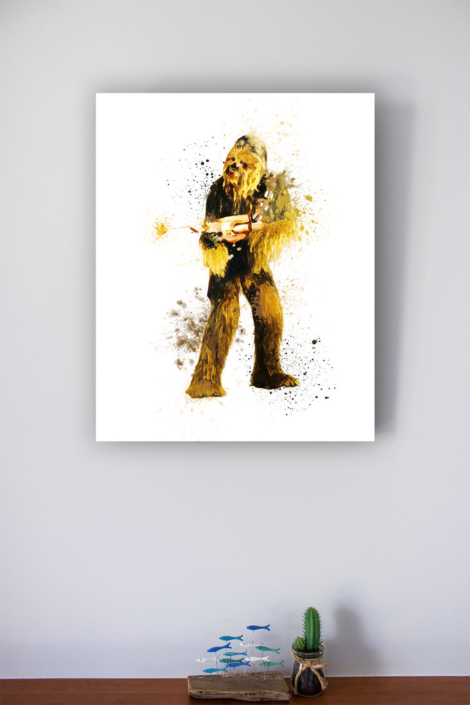 Star Wars Chewbacca Art Movie Gift Printable Decor Wall Art Etsy