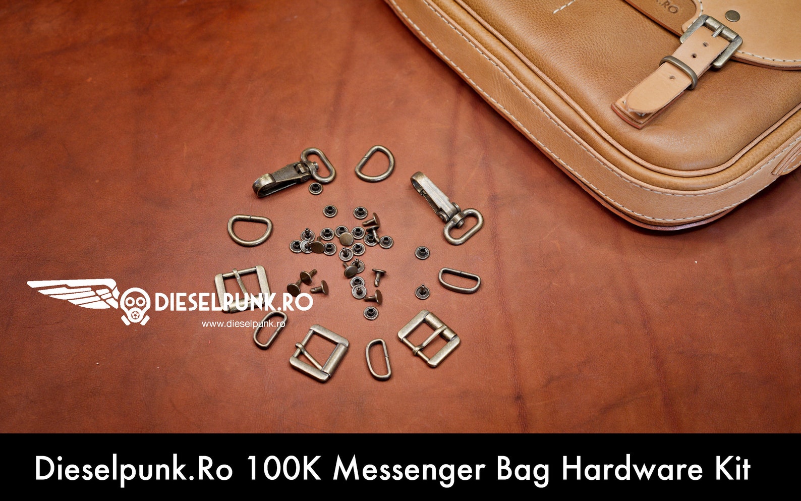 Dieselpunk.ro 100K Messenger Bag Hardware Kit Etsy