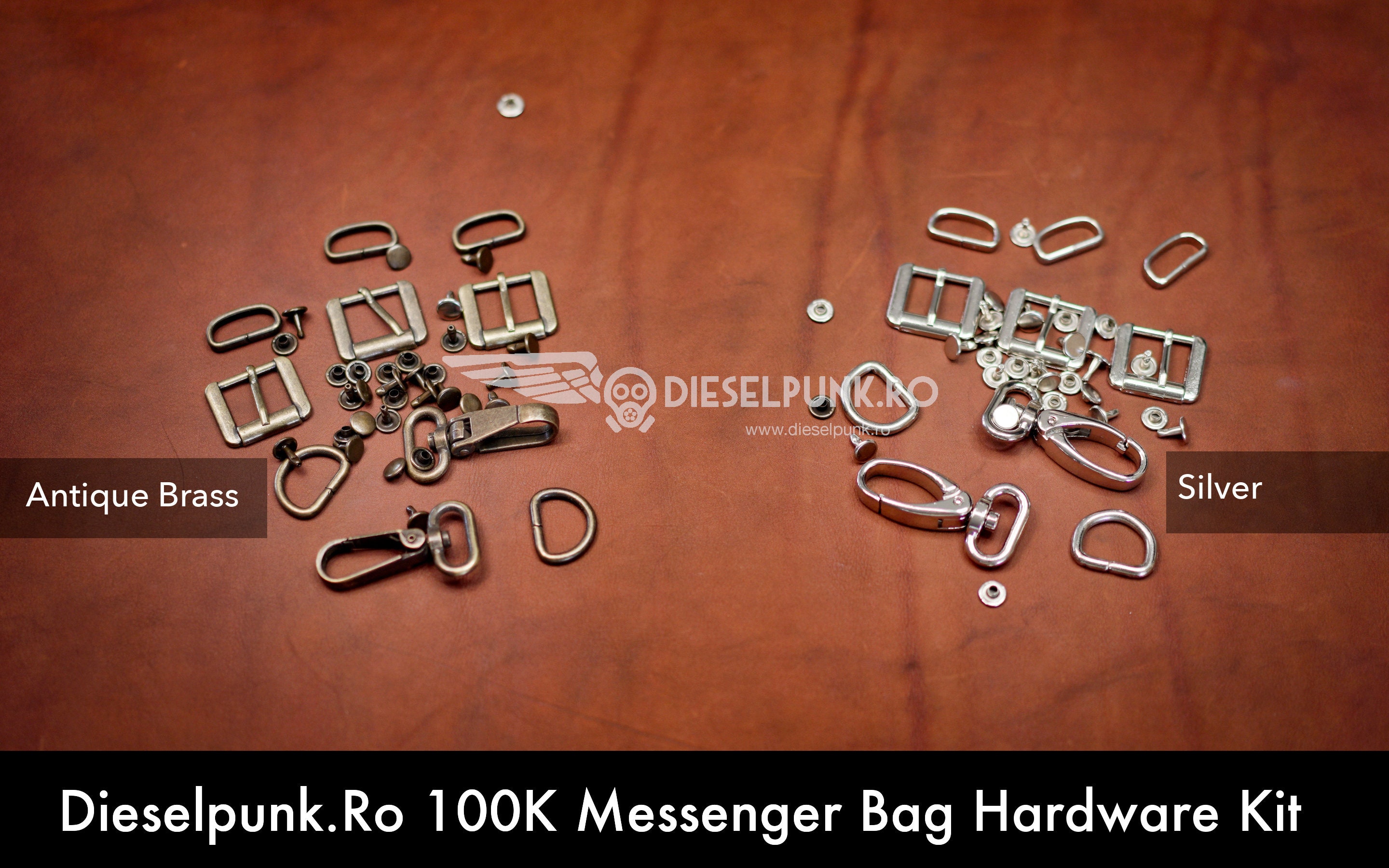 Dieselpunk.ro 100K Messenger Bag Hardware Kit Etsy