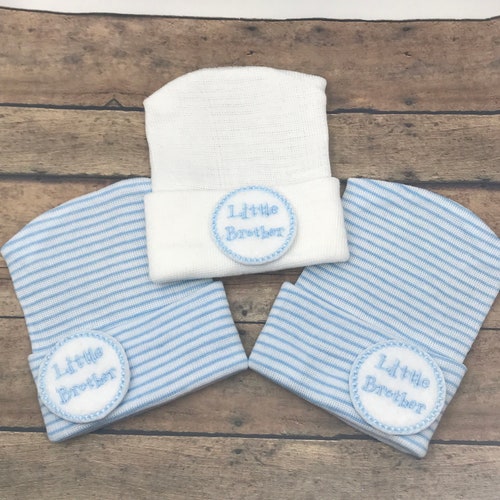 Newborn Hospital Hat Boy Newborn Hospital Hat Little Brother Etsy