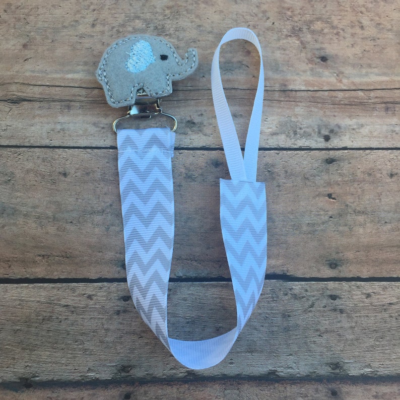 Elephant Paci Clip Elephant Pacifier Clip Pacifier Holder Etsy