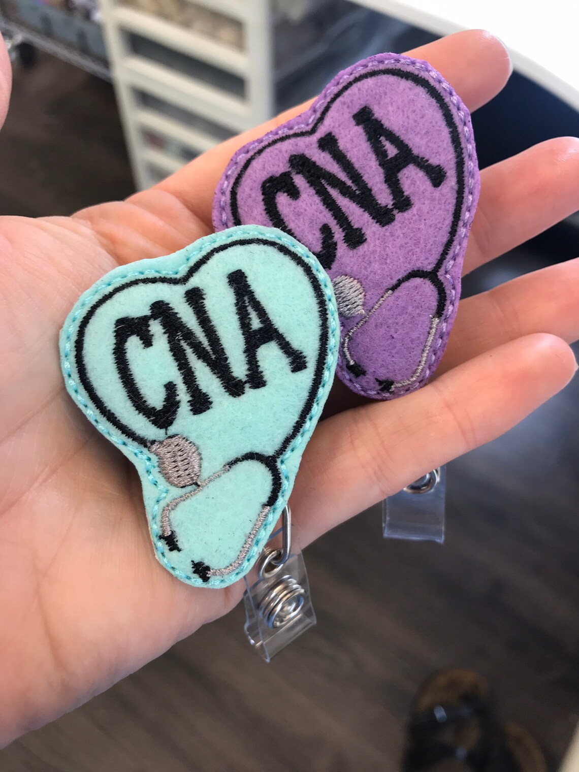 CNA Badge Reel CNA Badge Clip Id holder Retractable Etsy