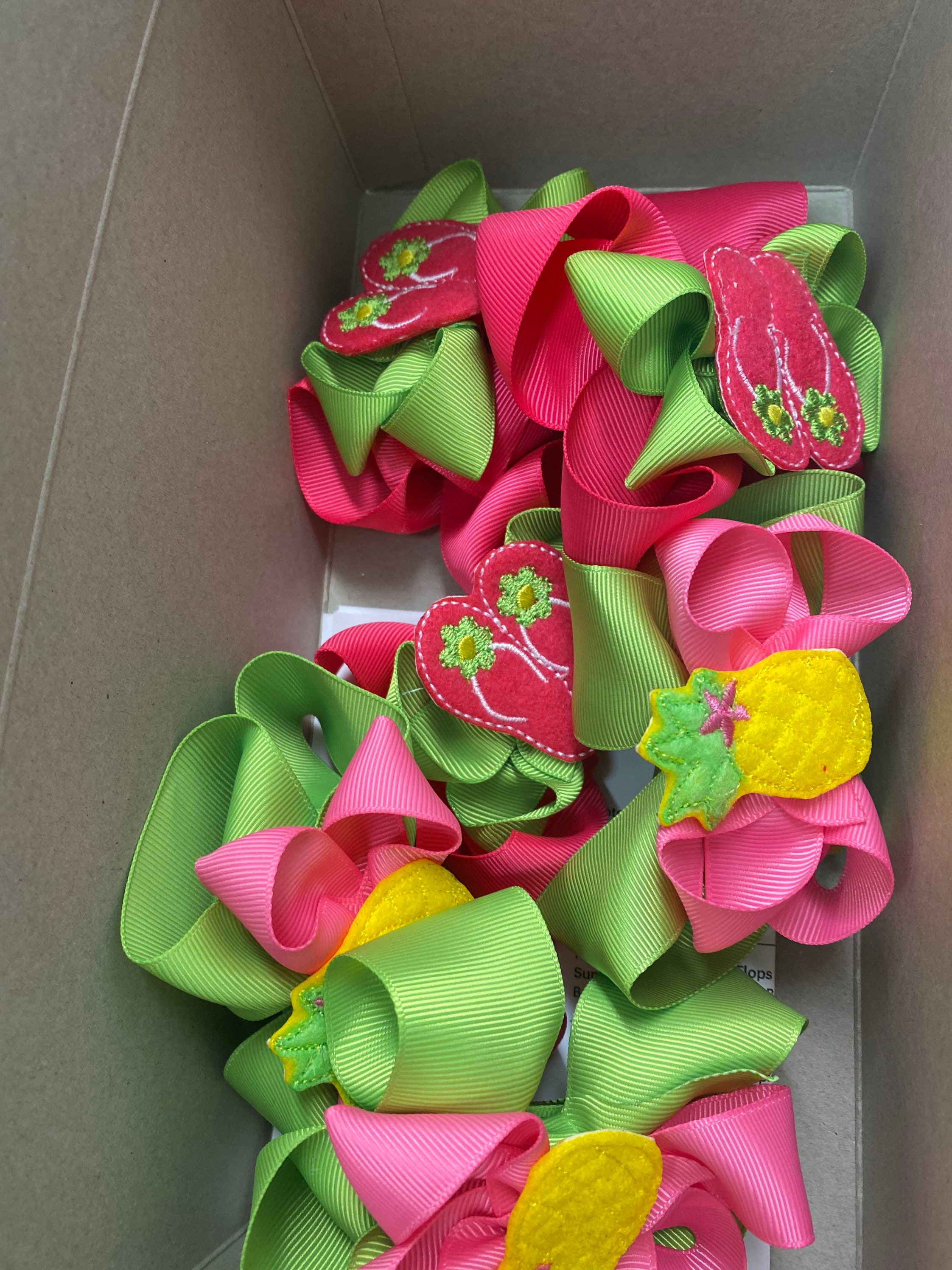 Pineapple Hairbow Pineapple Hair Bow Pineapple Pineapple Etsy