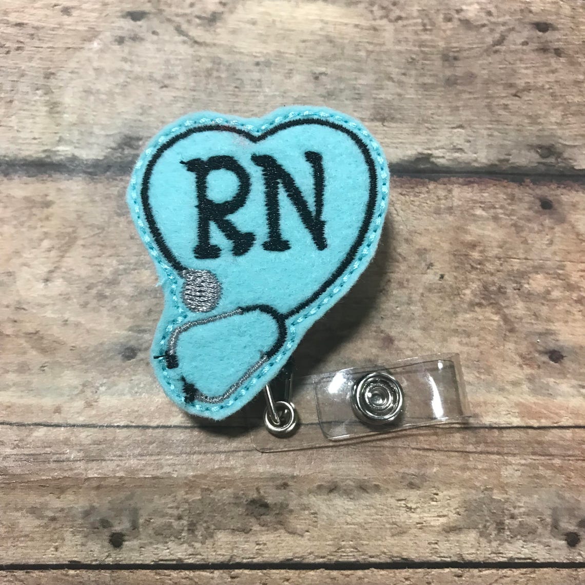 RN Badge Reel Id holder Retractable Badge Holder Tech Etsy