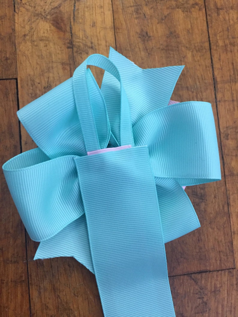 Hair Bow Holder Navy and Pink Hair Clip Holder Ribbon Etsy