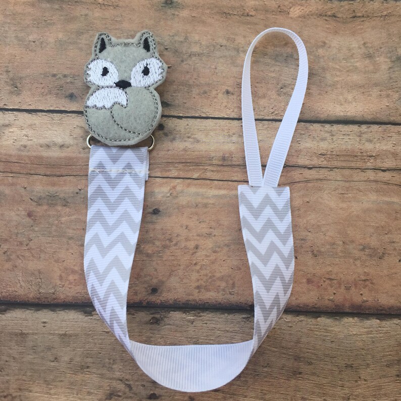 Fox Pacifier Clip Fox Paci Clip Fox Paci Holder Fox Etsy