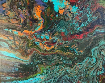 Fluid Acrylic Painting