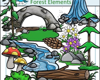 Forest Images Clip Art Set - Chirp Graphics