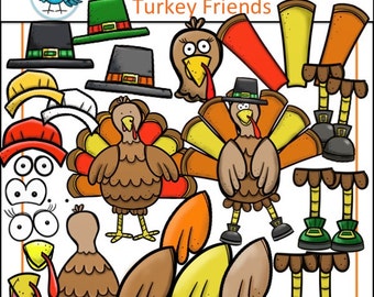 Make a Turkey Clip Art Set - Chirp Graphics
