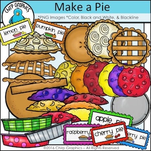 Make a Pie Clip Art Set - Chirp Graphics