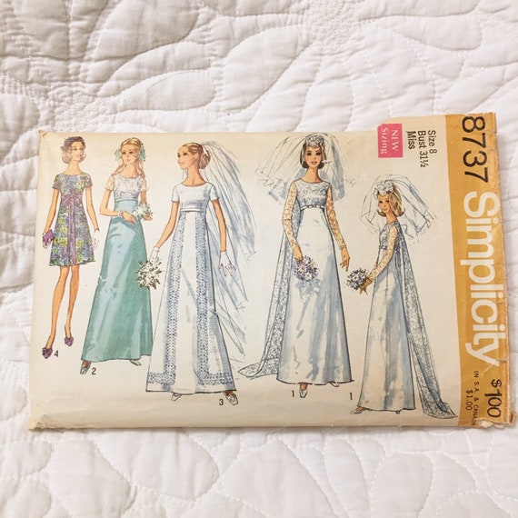 Empire Waist Wedding Dress Pattern Empire Waist Dress For Etsy