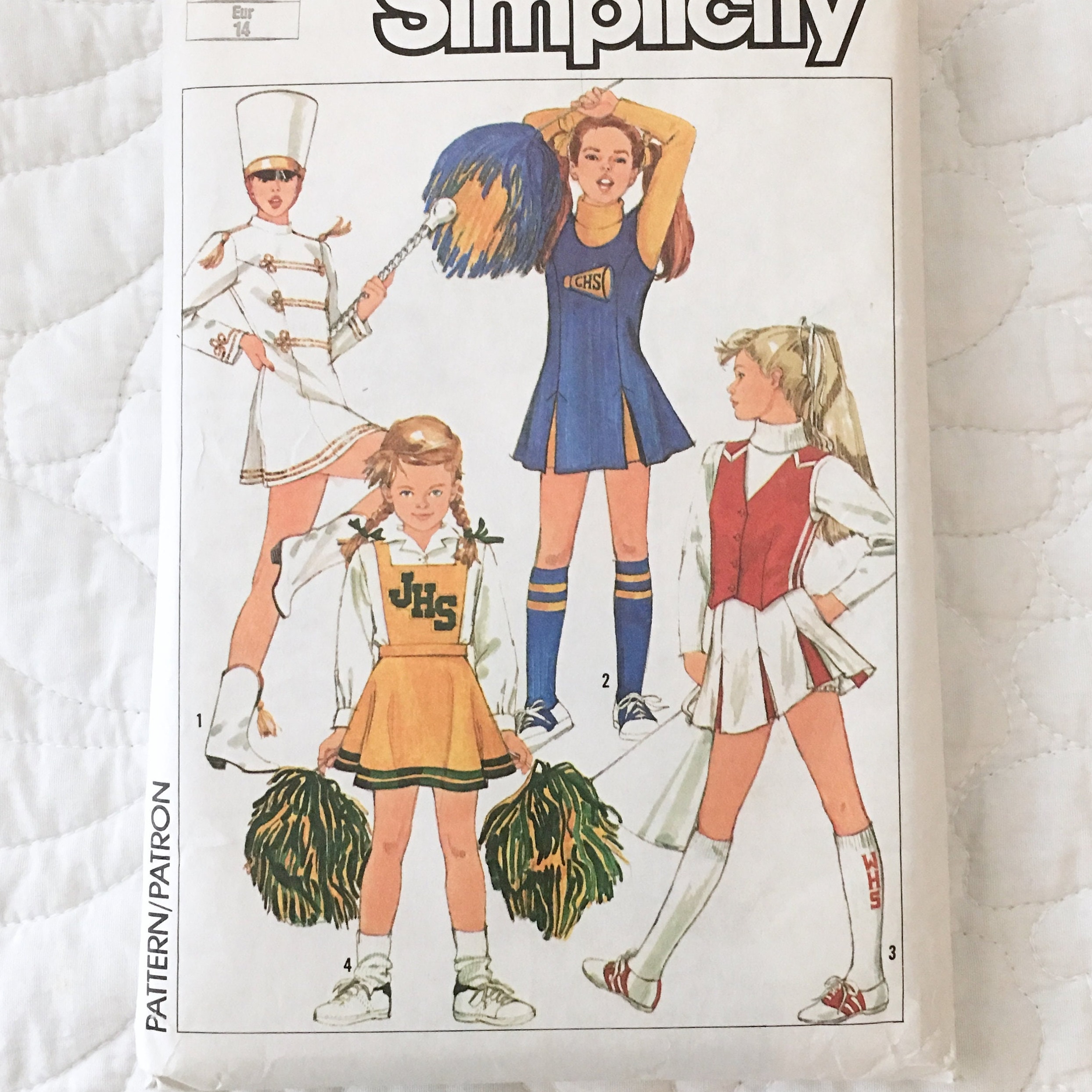 Majorette Costume Pattern Simplicity 6966 Girls Size 14