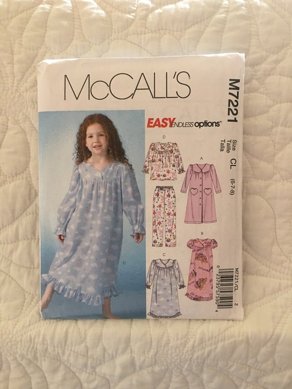McCalls Patterns M7146 Childrens//Girls//18 Dolls Dresses Sewing Template 6-7-8 CL