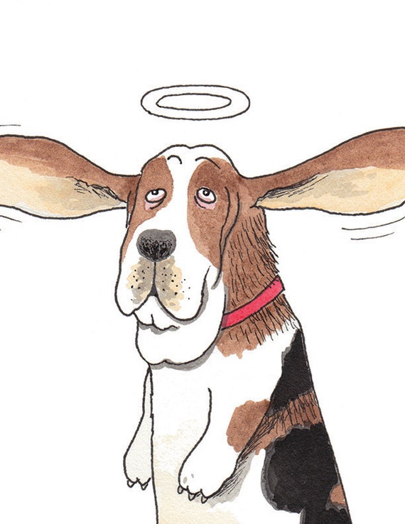 Basset Hound HundeLiebhaberGeschenk lustige Hund Druck Etsy