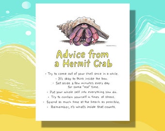 Encouraging Signs, College Dorm Decor, Anxiety Relief,Funny Bathroom Signs, Sea Shell Decor, Beach House Sign, Psychology Gifts, Weird Stuff