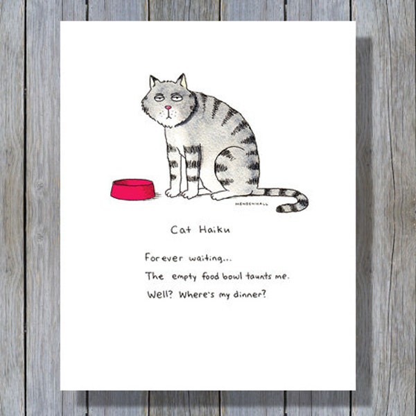 Bookish, Cat gifts for Women, Cat Poster, Gato, Cat Themed Gifts, Veterinarian Gift, White Elephant Gifts, Funny Bathroom Art, Cubicle Décor
