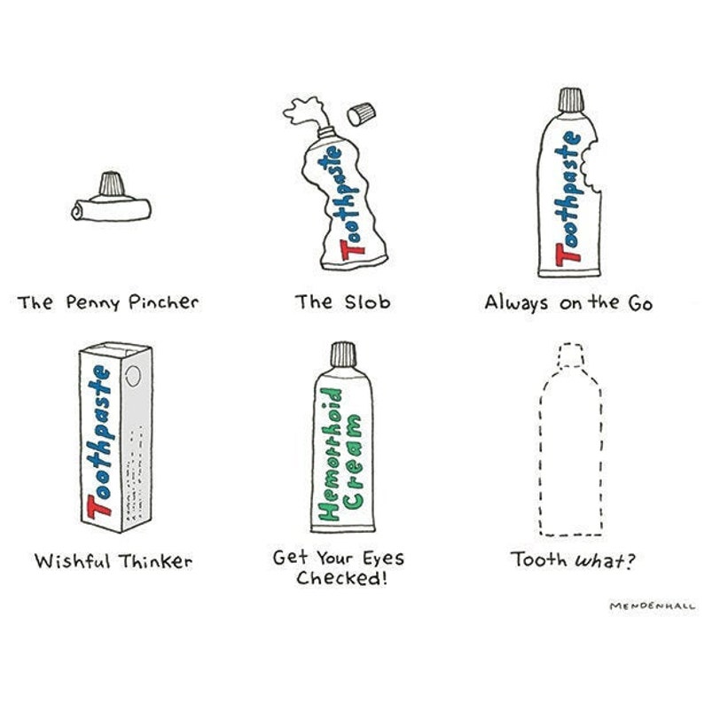 Funny Dental Print: Toothpaste Tube Art, Dentist Gift - Etsy