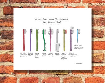 Dental Decor,Funny Bathroom Signs, Weird Stuff