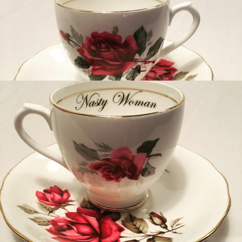Customizable insult vulgar cheeky tea cups Etsy