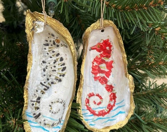 SeaHorse Oyster Ornament